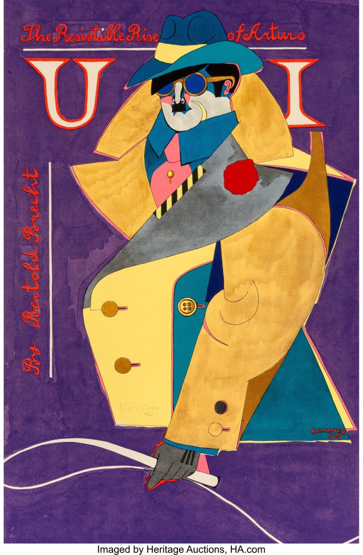 Richard Lindner (American, 1901-1978) The Resist: Richard Lindner (American, 1901-1978)The Resistible Rise of Arturo by Bertold Brecht