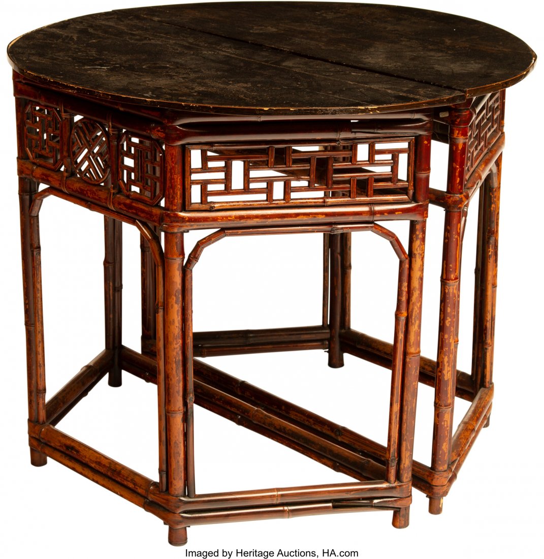 A Pair of Japanese Console Tables, 20th century: A Pair of Japanese Console Tables, 20th century34 x 41 x 18-1/2 inches (86.4 x 104.1 x 47.
