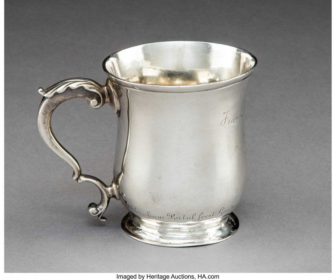 A George II Silver Mug, London, 1767 Marks: (par (1 of 3)