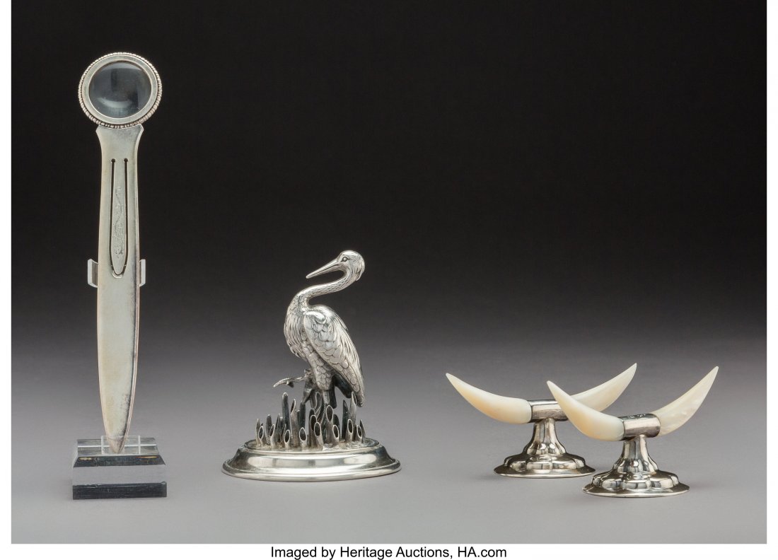 Four British and Continental Silver Table Items, (1 of 3)