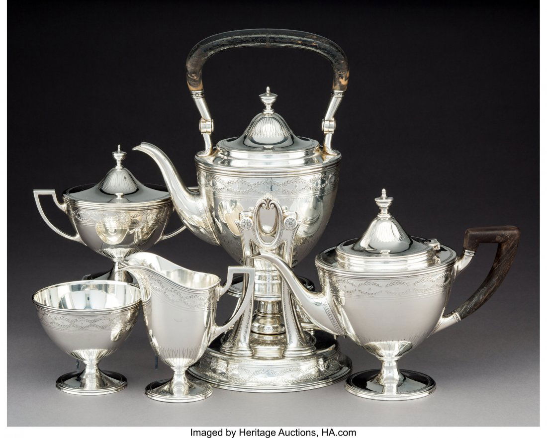A Five-Piece Tiffany & Co. Winthrop Pattern Silv (1 of 3)