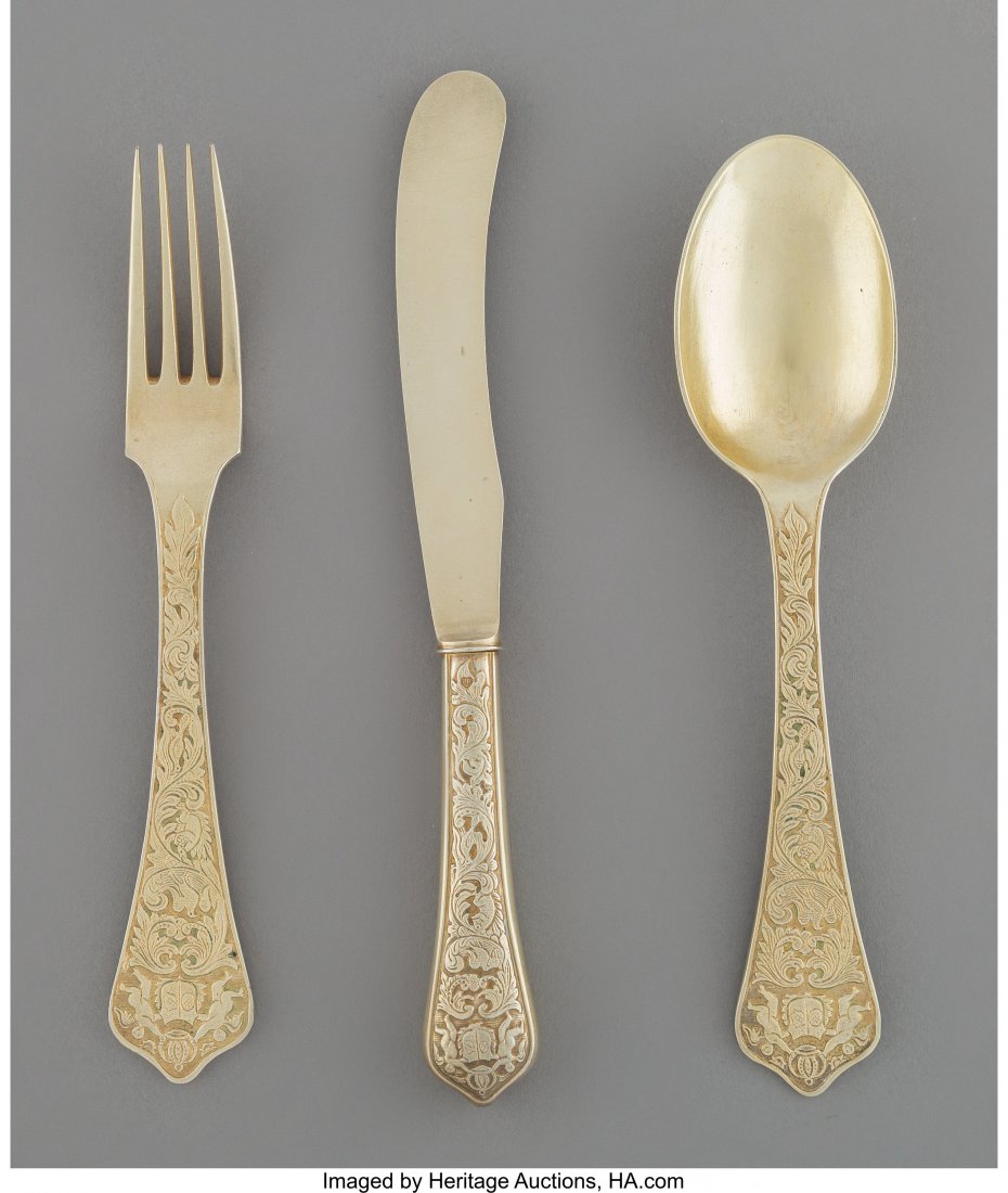 A Fifty-Four Piece British and Swedish Partial G (1 of 4)