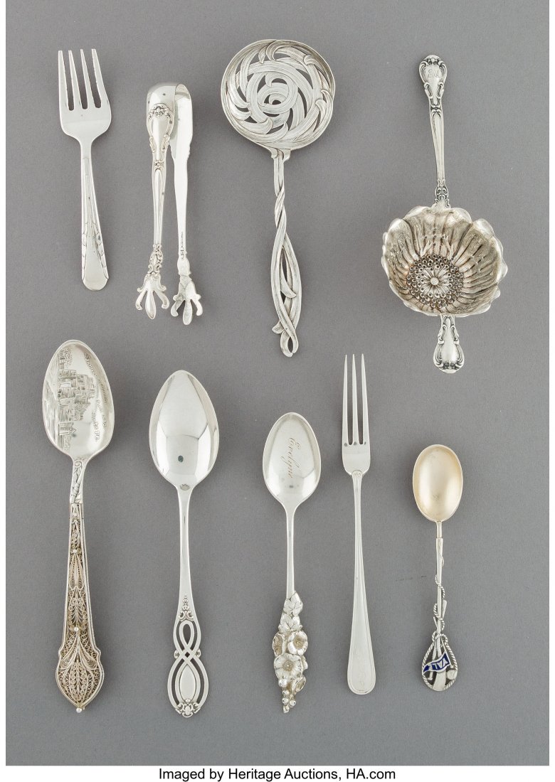 Thirty-Eight American Silver Flatware Pieces, la (1 of 3)