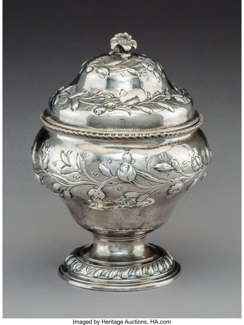 A William & James Priest Silver Covered Sugar Bo (1 of 3)