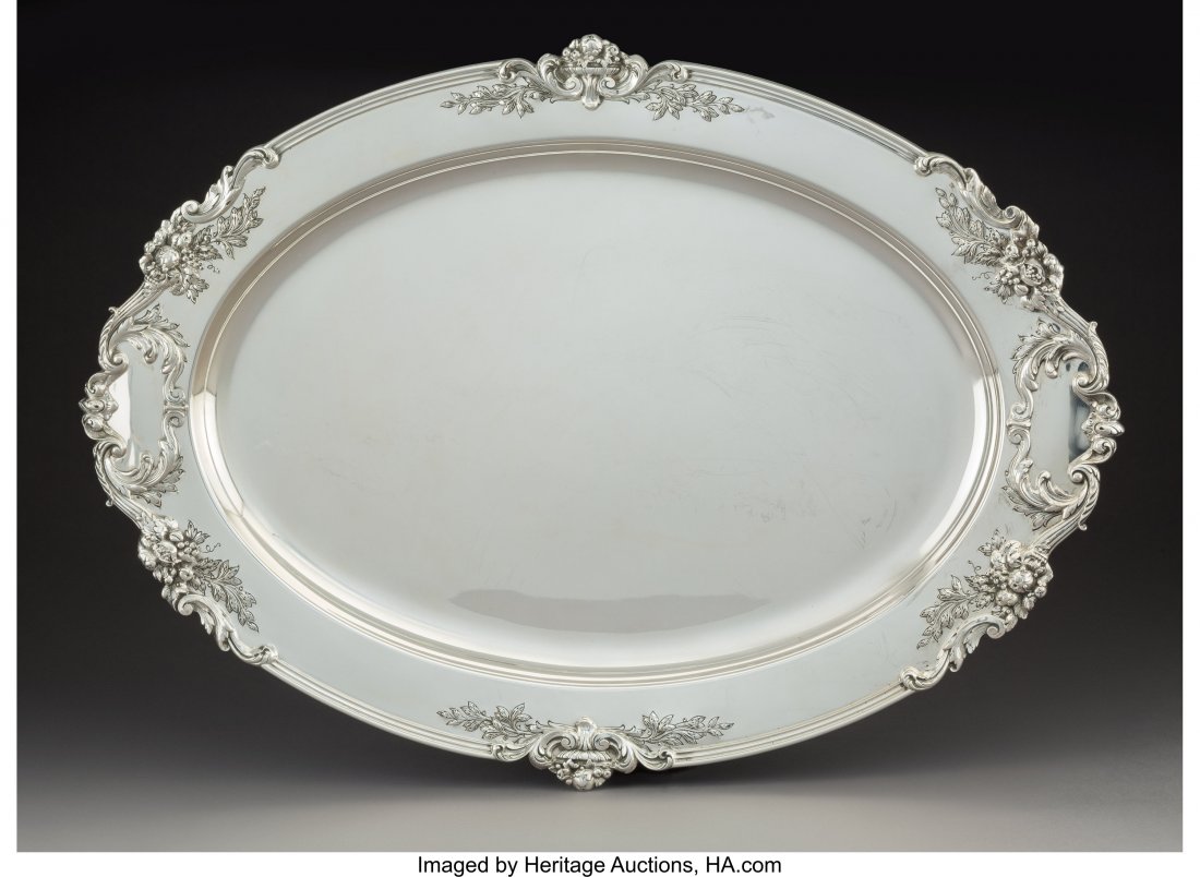 A Reed & Barton Francis I Pattern Silver Tray, T (1 of 3)