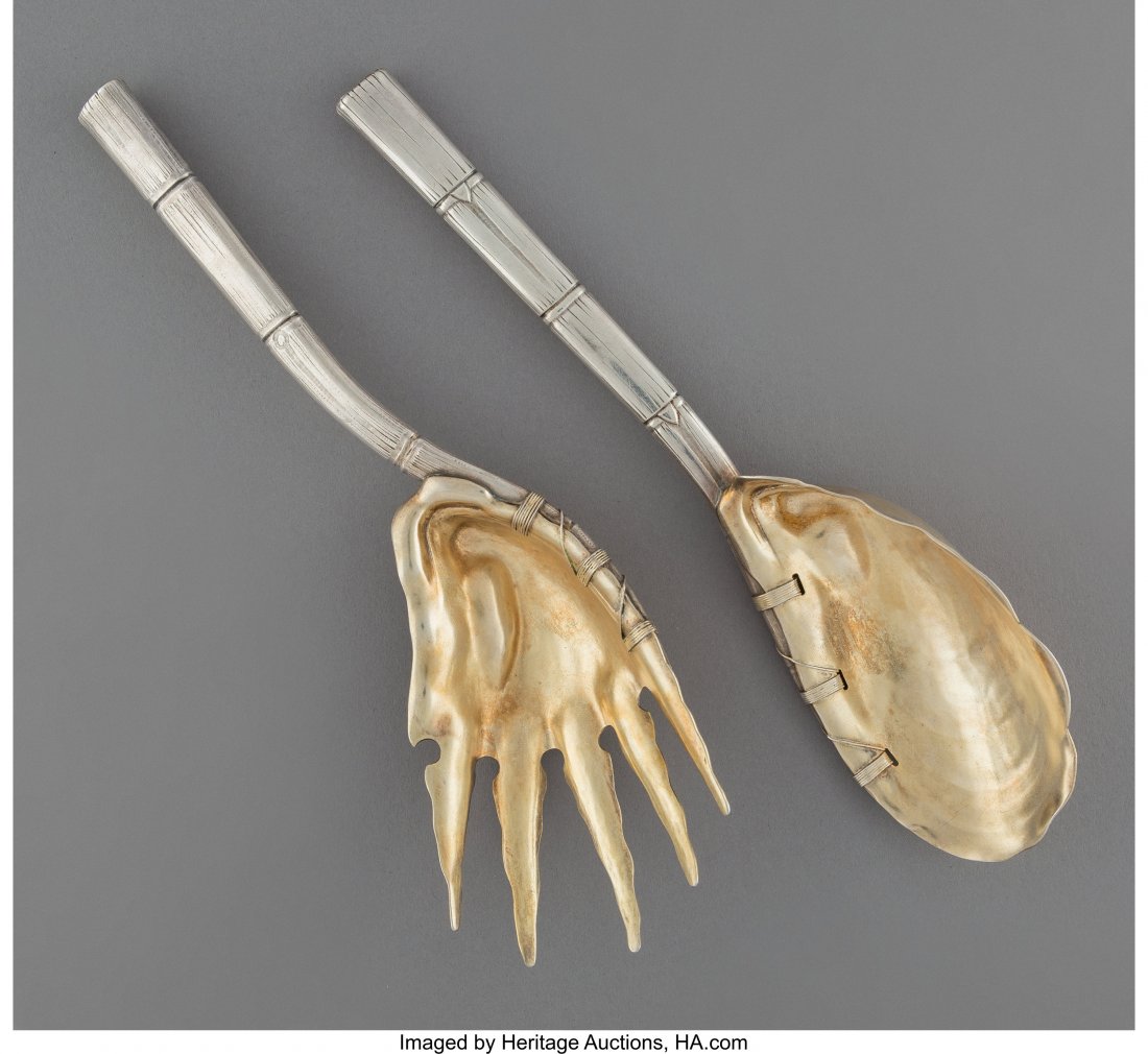 A Two-Piece Gorham Mfg. Co. Partial Gilt Silver (1 of 3)