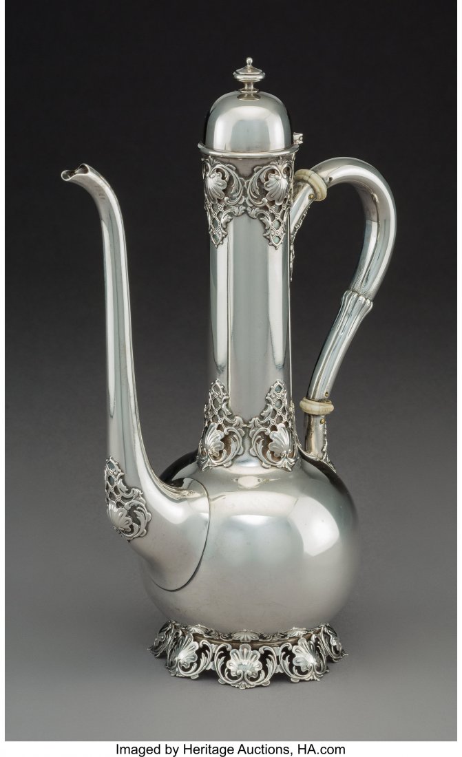 A Redlich & Co. Silver Turkish Coffee Pot, New Y (1 of 3)