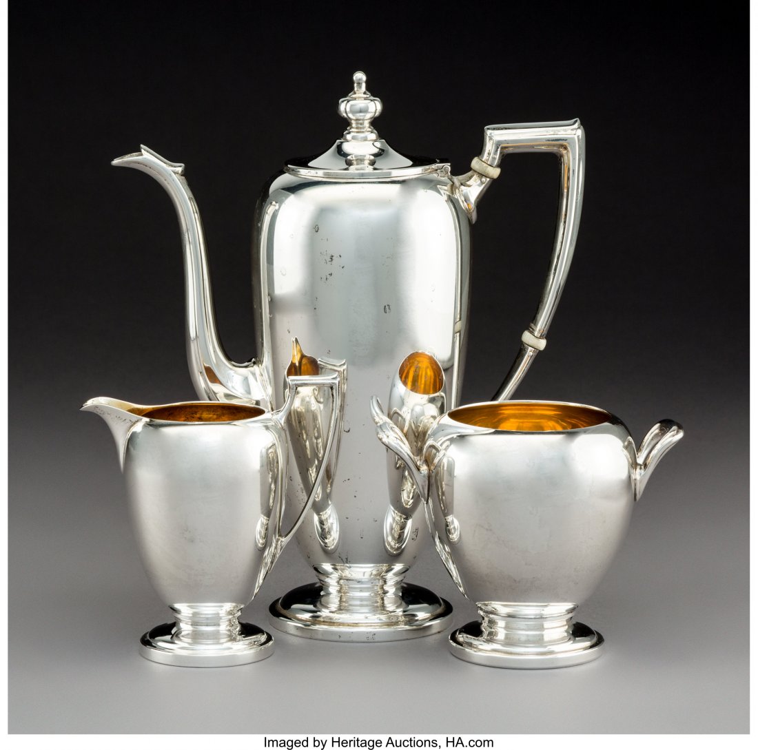 A Three-Piece Reed & Barton Pointed Antique Patt (1 of 3)