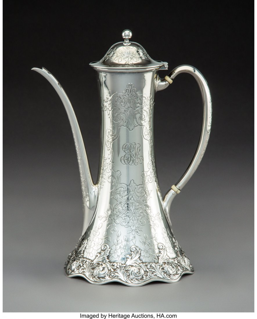 A Tiffany & Co. Silver Coffee Pot, New York, cir (1 of 3)