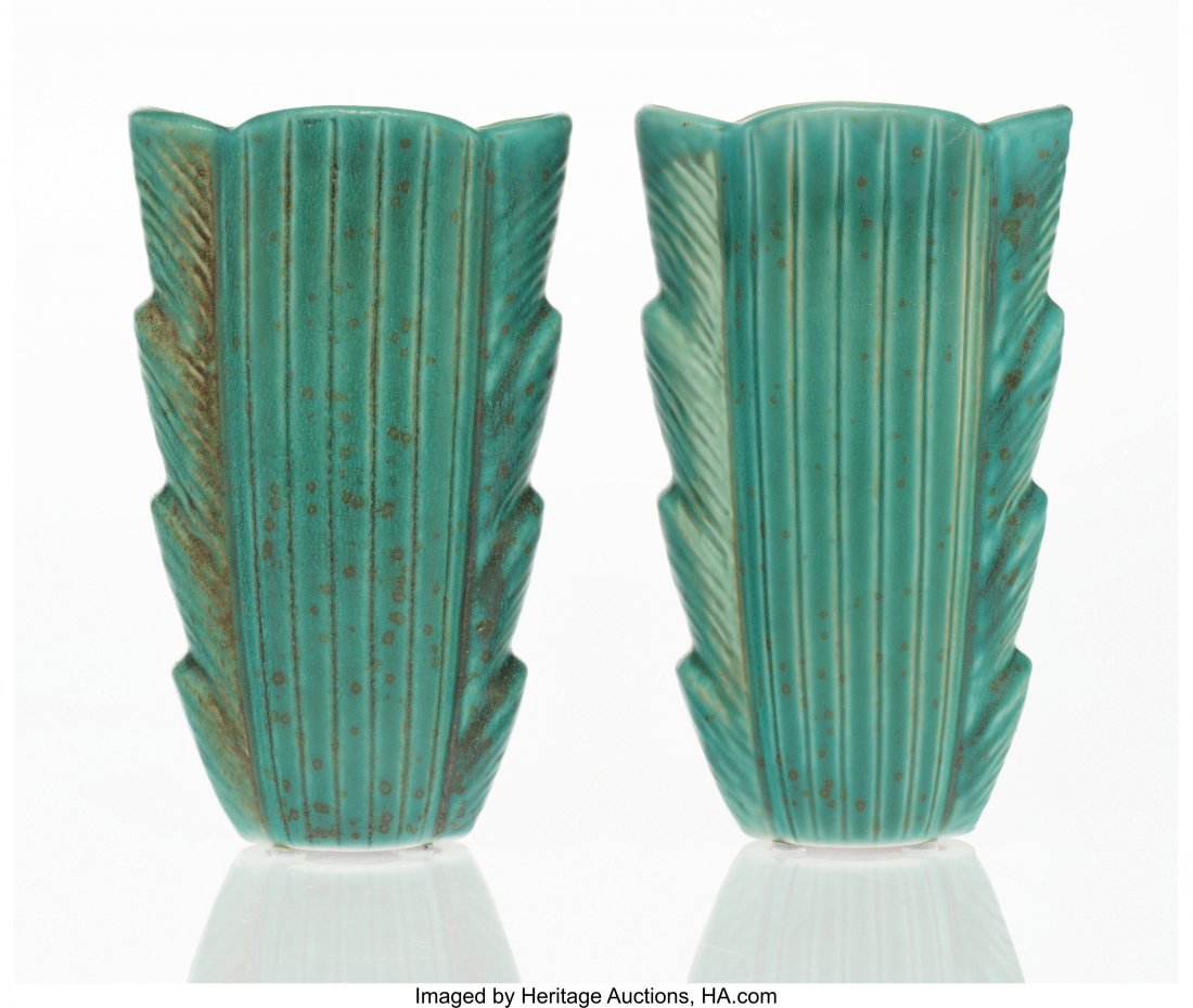 Gunnar Nylund (Swedish, 1904-1997) Pair of Vases: Gunnar Nylund (Swedish, 1904-1997)Pair of Vases, circa 1940, RorstrandGlaze