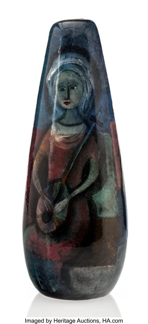 Polia Pillin (Polish-American, 1909-1992) Vase, : Polia Pillin (Polish-American, 1909-1992) Vase, circa 1955 Glazed ceramic