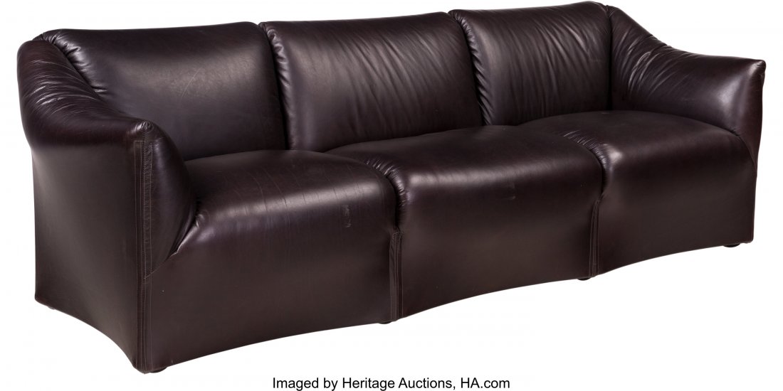 Mario Bellini (Italian, born 1935) Tentazione So: Mario Bellini (Italian, born 1935)Tentazione Sofa, circa 1980, CassinaLeath