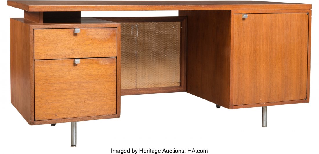 George Nelson (American, 1908-1986) Office Desk : George Nelson (American, 1908-1986) Office Desk #641, circa 1965, Herman Miller<