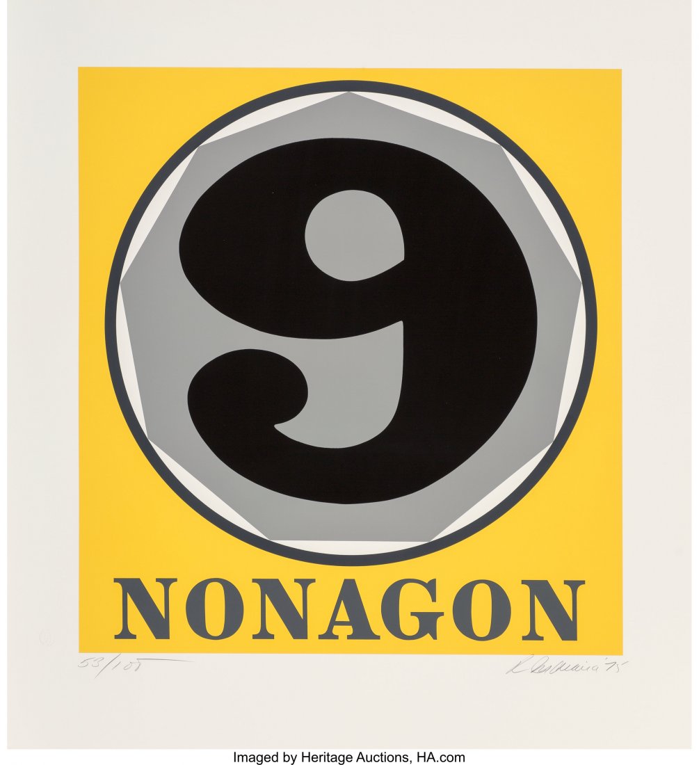 Robert Indiana (1928-2018) Nonagon, from Polygon: Robert Indiana (1928-2018)Nonagon, from Polygons, 1975Scree