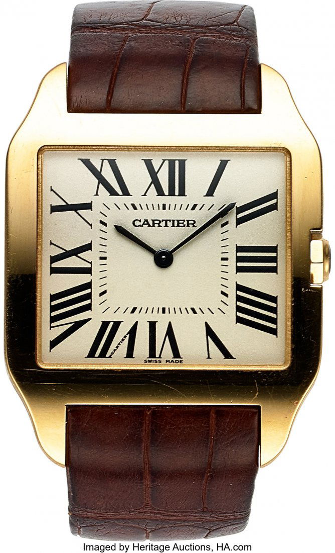 Cartier, Santos-Dumont Ultra Thin, 18k RG Manual (1 of 6)