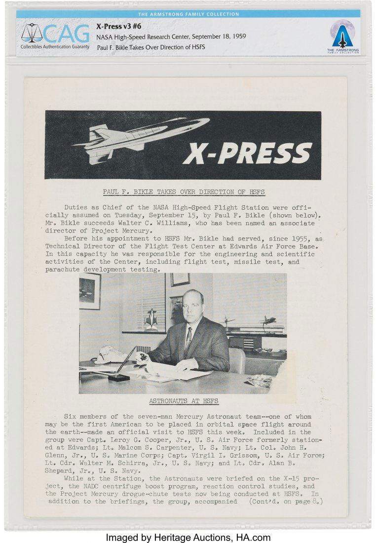 X-15: NASA X-Press Newsletter Circa September 18 (1 of 2)