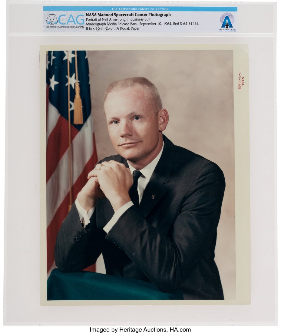 Neil Armstrong: Original NASA "Red Number" Color (1 of 2)