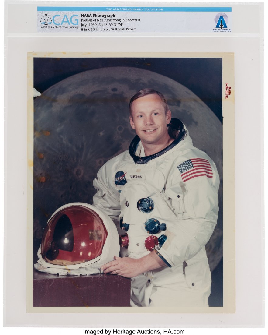 Neil Armstrong: Original NASA "Red Number" Color (1 of 2)