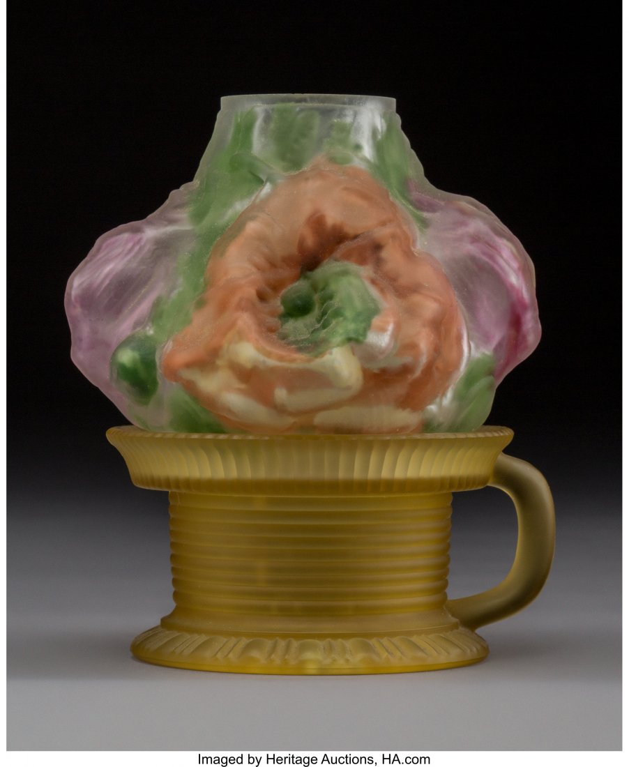 Pairpoint Glass Puffy Fairy Lamp Circa 1900 Ht. : Pairpoint Glass Puffy Fairy Lamp Circa 1900 Ht. 5-1/4 in.