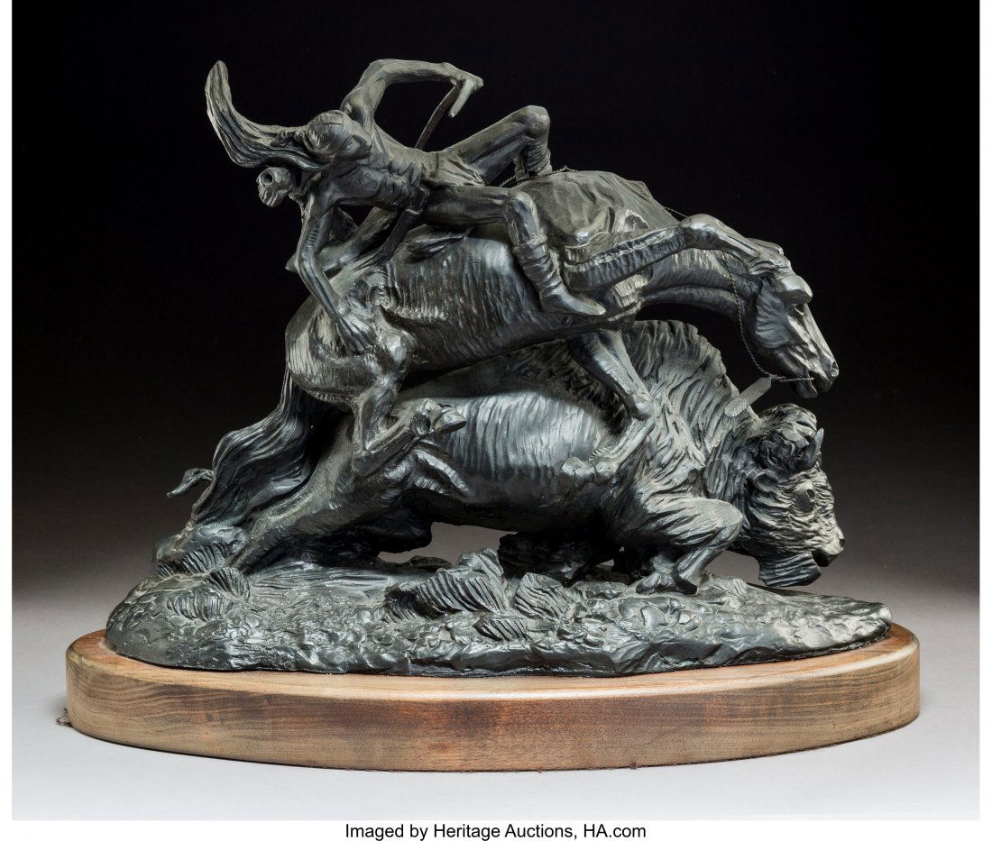 Allan Houser (Apache, 1914 - 1994) Buffalo Hunte: Allan Houser (Apache, 1914 - 1994)Buffalo Hunter&nbs