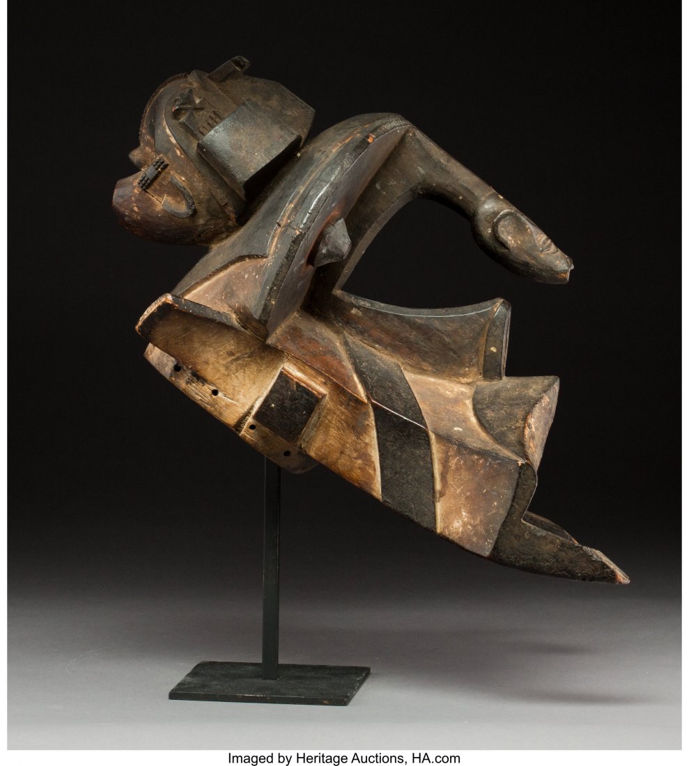 Izi Ogbodo Enyi Mask, Abakalika Region, Nigeria: Izi Ogbodo Enyi Mask, Abakalika Region, Nigeria A composite zoomorphic mask with