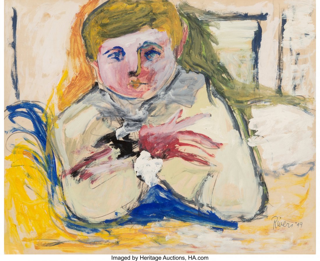Larry Rivers (19232002) Seated Child, 1949 Gouache and