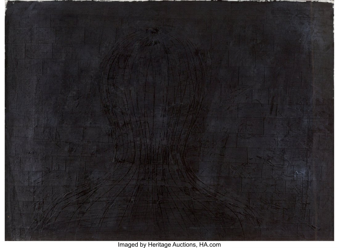 John Buck (American, b. 1946) Untitled (Volume Form),: John Buck (American, b. 1946)Untitled (Volume Form), 1980Mixed media on paper22 x 30 inches (55.9 x 76.2 cm)Signed and dated lower left: John Buck 1980PROPERTY FROM THE ARTIST MANUEL NERI <