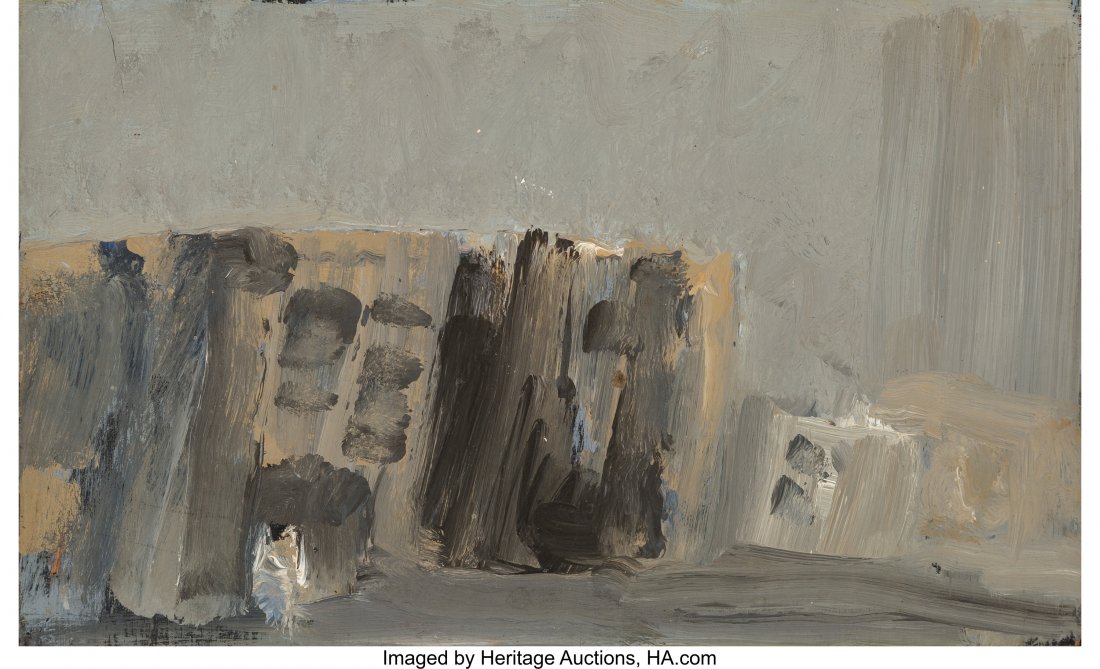 Fred Thomas Martin (American, b. 1927) Untitled Oil on: Fred Thomas Martin (American, b. 1927) Untitled Oil on panel 8-3/8 x 13-1/4 inches (21.3 x 33.7 cm) PROPERTY FROM THE ARTIST MANUEL NERI PROVENANCE: Arts Benicia Gallery, Benicia California, May 19-Ju