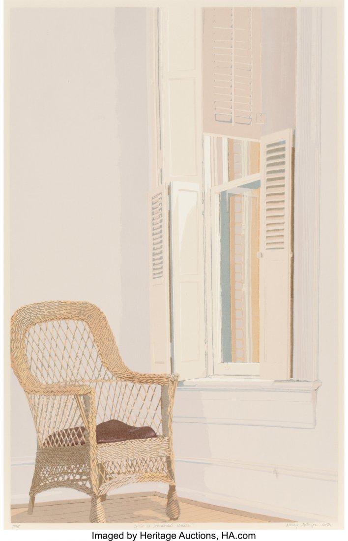 Nancy McIntyre (American, b. 1950) Chair at Aman: Nancy McIntyre (American, b. 1950)Chair at Amanda's Window, 1975Silkscreen