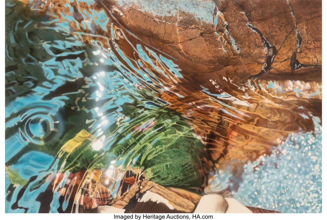 Jon Kessler (American, 1957) Water Spiral, 1980: Jon Kessler (American, 1957)Water Spiral, 1980Lithograph in colors on paper