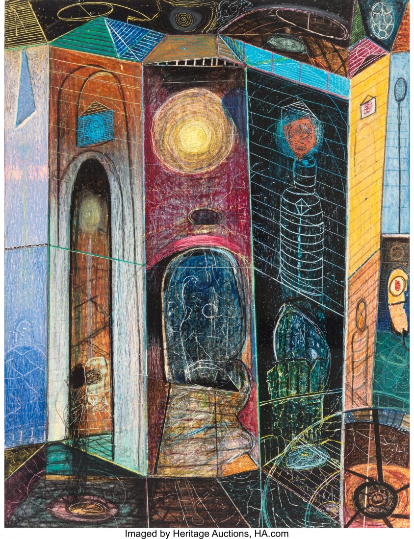 Richard Hull (American, b. 1955) Untitled Mixed : Richard Hull (American, b. 1955) Untitled Mixed media on paper 22 x 16-3/4