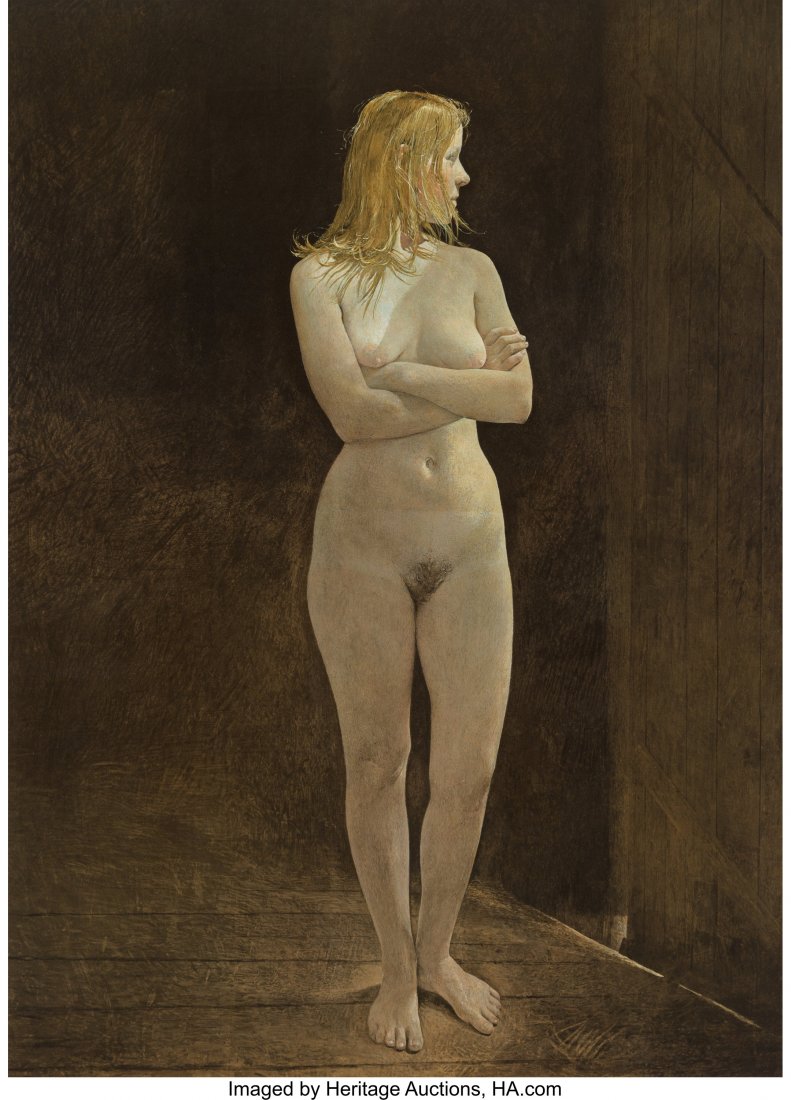 Andrew Newell Wyeth (American, 1917-2009) The Vi: Andrew Newell Wyeth (American, 1917-2009) The Virgin, 1977 Collotype on paper