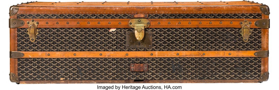 Goyard Black Goyardine Coated Canvas Steamer Tru (1 of 4)