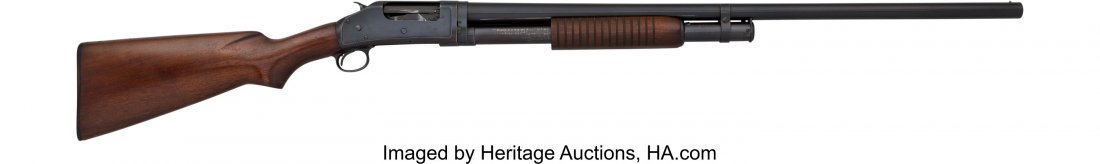 Winchester Model 97 Slide Action Rifle. Serial : Winchester Model 97 Slide Action Rifle. Serial no. 992212 [barrel and receiver], 12 g