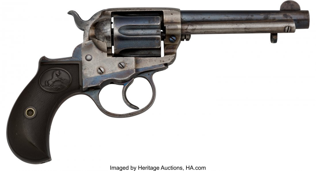 Colt Model 1877 Lightning Double Action Revolver: Colt Model 1877 Lightning Double Action Revolver. Serial no. 135625 [frame, triggergu