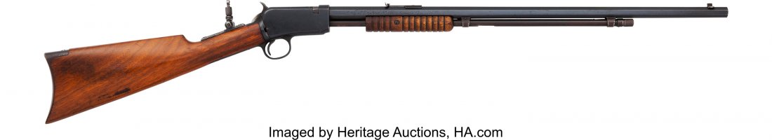 Winchester Model 90 Slide Action Rifle. Serial : Winchester Model 90 Slide Action Rifle. Serial no. 849660 [receiver and lower tang],