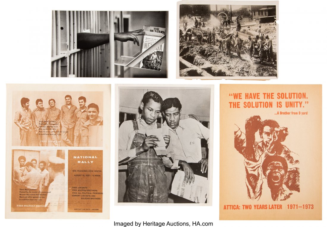 Civil Rights Prison Related Images and Handbills: Civil Rights Prison Related Images and Handbills. The lot includes images