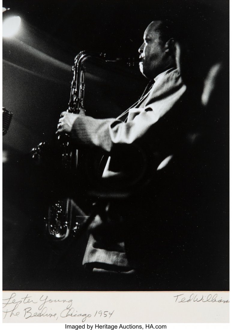 Ted Williams (American, 1925-2009). Lester Youn: Ted Williams (American, 1925-2009). Lester Young Gelatin silver print