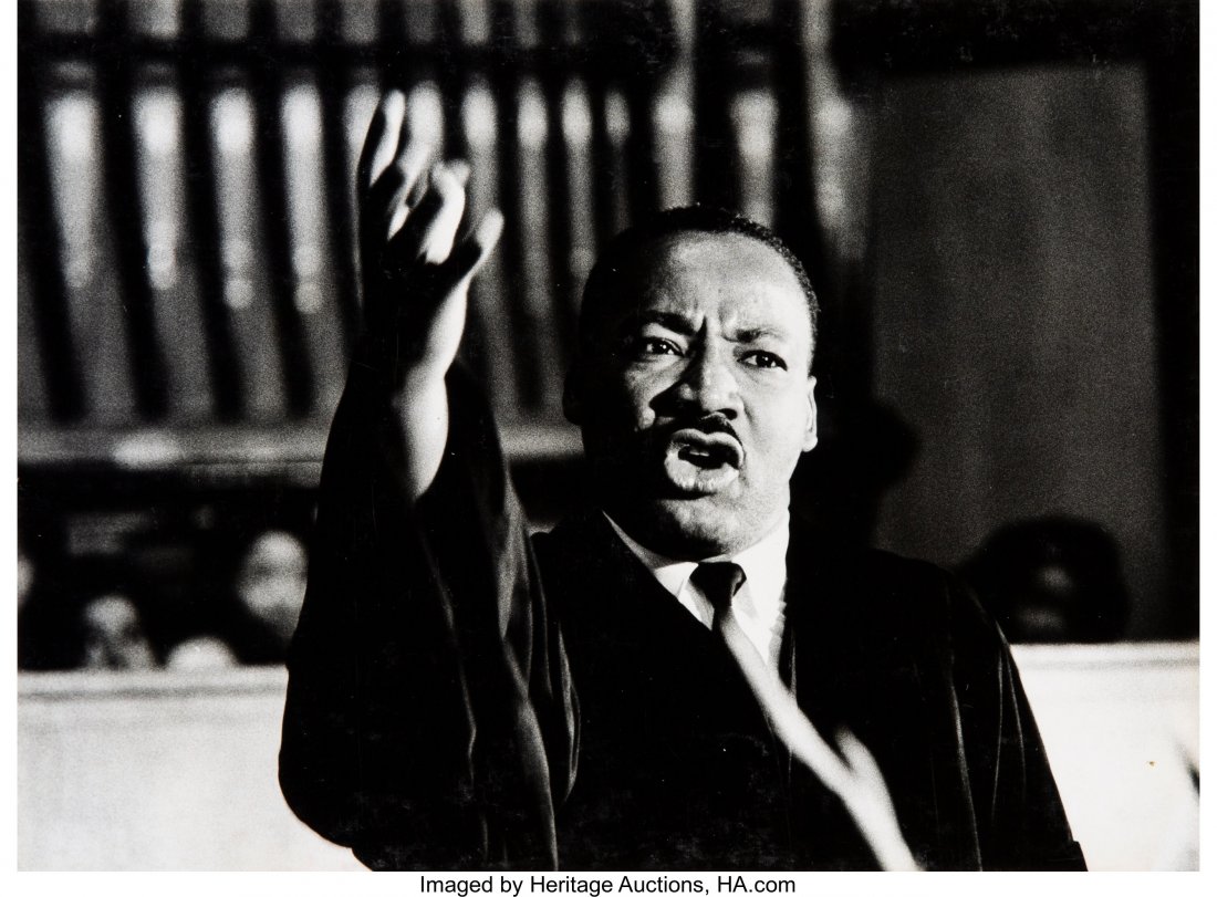 Robert Abbott Sengstacke (1943 -2017). MLK at Q: Robert Abbott Sengstacke (1943 -2017). MLK at Quinn Chapel Gelatin silv
