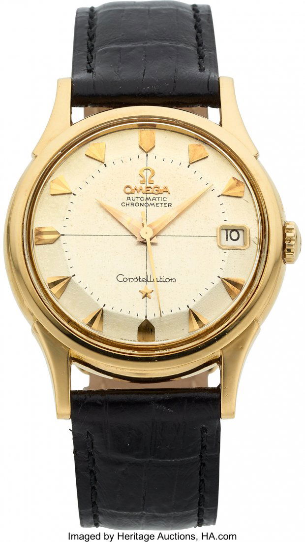 Omega 18k Gold Constellation, Pie-Pan Dial, circ (1 of 4)