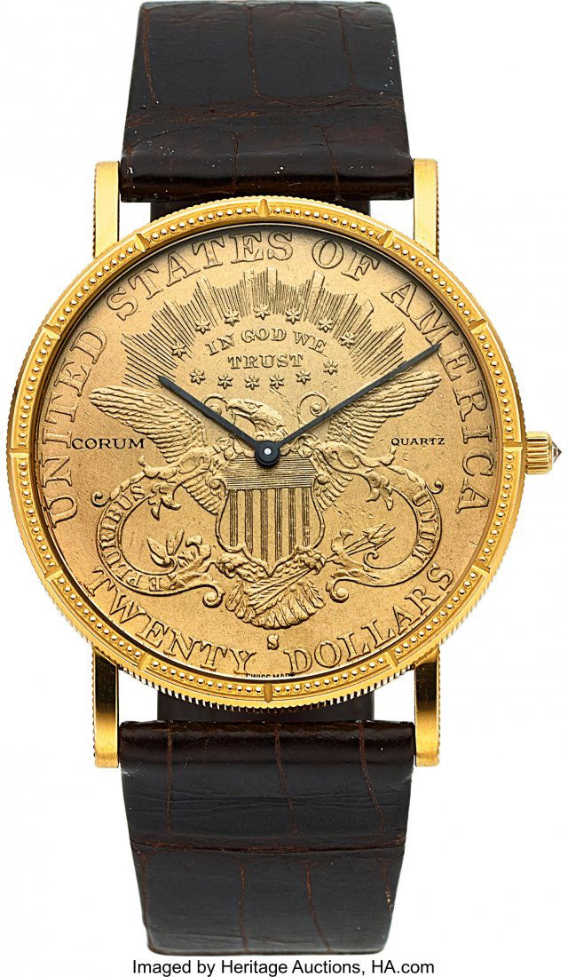 Corum $20 Gold Coin Wristwatch  Case: 1884 S $20 (1 of 4)