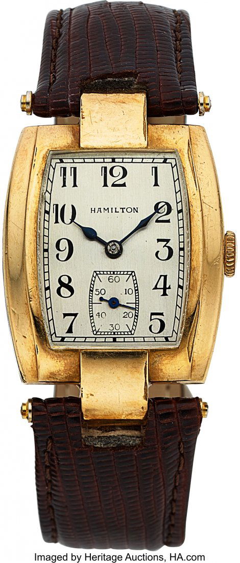 Hamilton Mount Vernon, Rare Model, 14K Yellow Go (1 of 3)