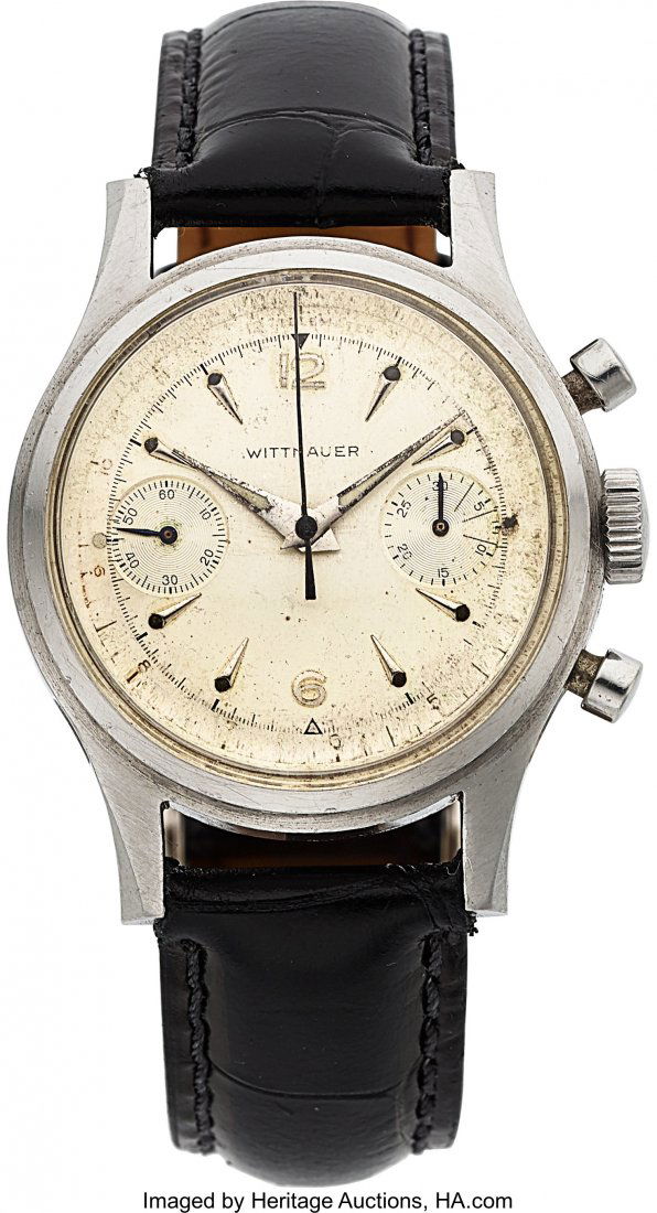 Wittnauer Vintage Steel Two Register Chronograph (1 of 4)