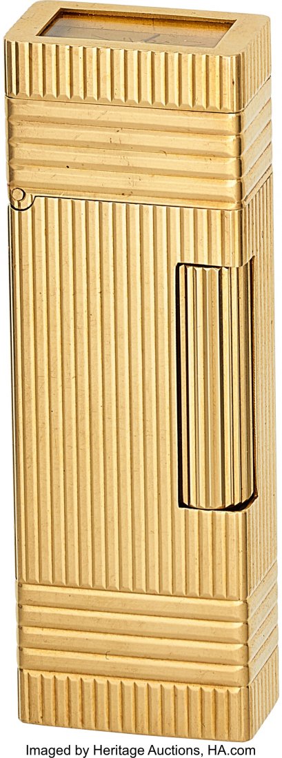 Dunhill Gold Lighter/Watch  Case: 18k gold jacke (1 of 2)
