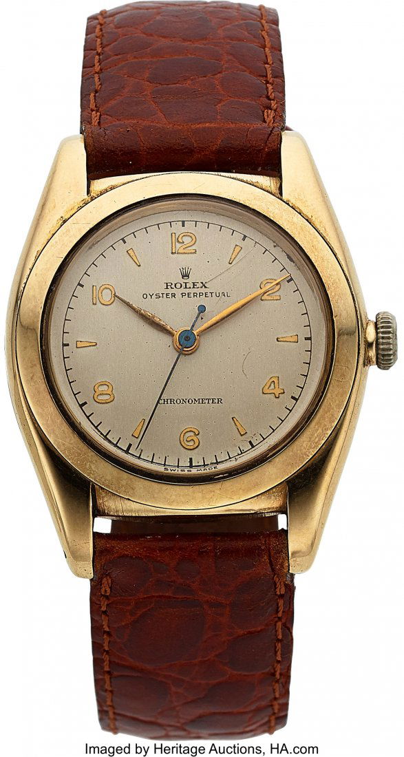 Rolex, Oyster Perpetual Bubbleback, 14K Yellow G (1 of 3)