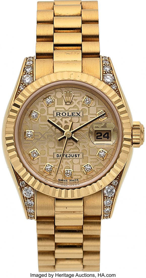 Rolex Ref. 179238 Crown Collection Lady's Gold & (1 of 5)