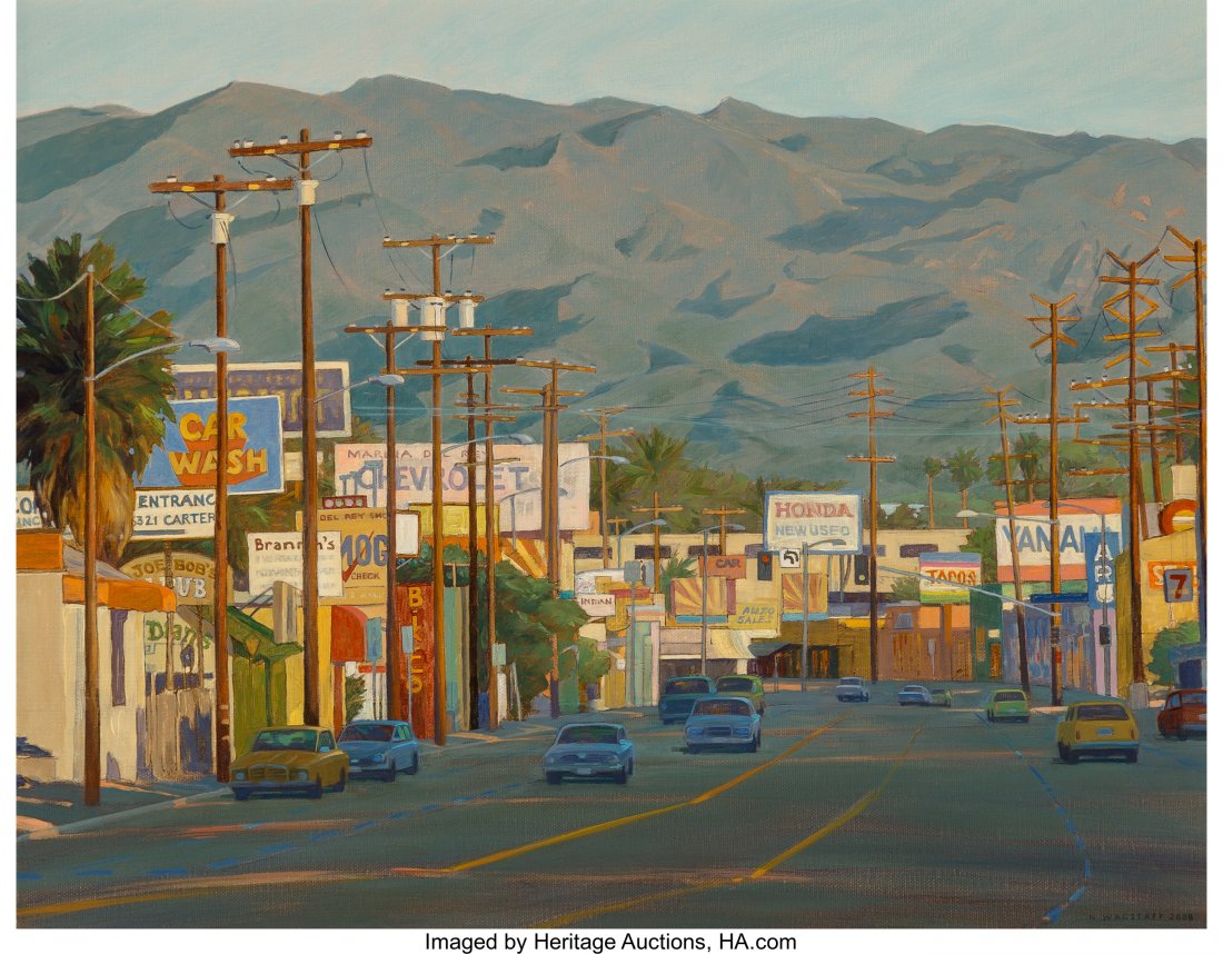 Nancy Wagstaff (American, b. 1950) California To: Nancy Wagstaff (American, b. 1950) California Town, 2008 Oil on canvas 16