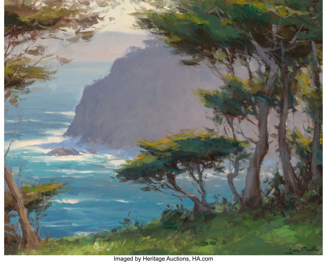 Jesse Powell (American, b. 1977) Morning Light,: Jesse Powell (American, b. 1977)Morning Light, Point Lobos and Carmel R