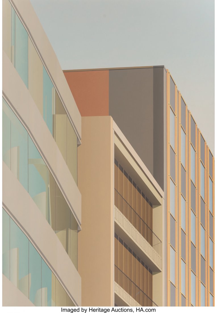 Joe White (American, 1938) Desales Street (ABC B: Joe White (American, 1938) Desales Street (ABC Building), 1981 Oil on canvas<
