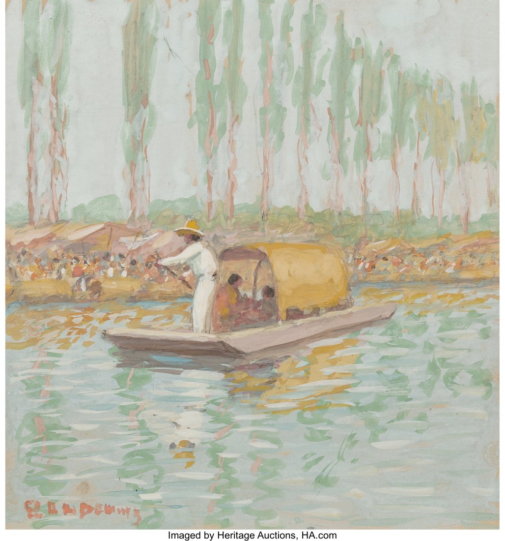Edwin Willard Deming (American, 1860-1942) Group: Edwin Willard Deming (American, 1860-1942) Group of Six Sketches Gouache on board, each<